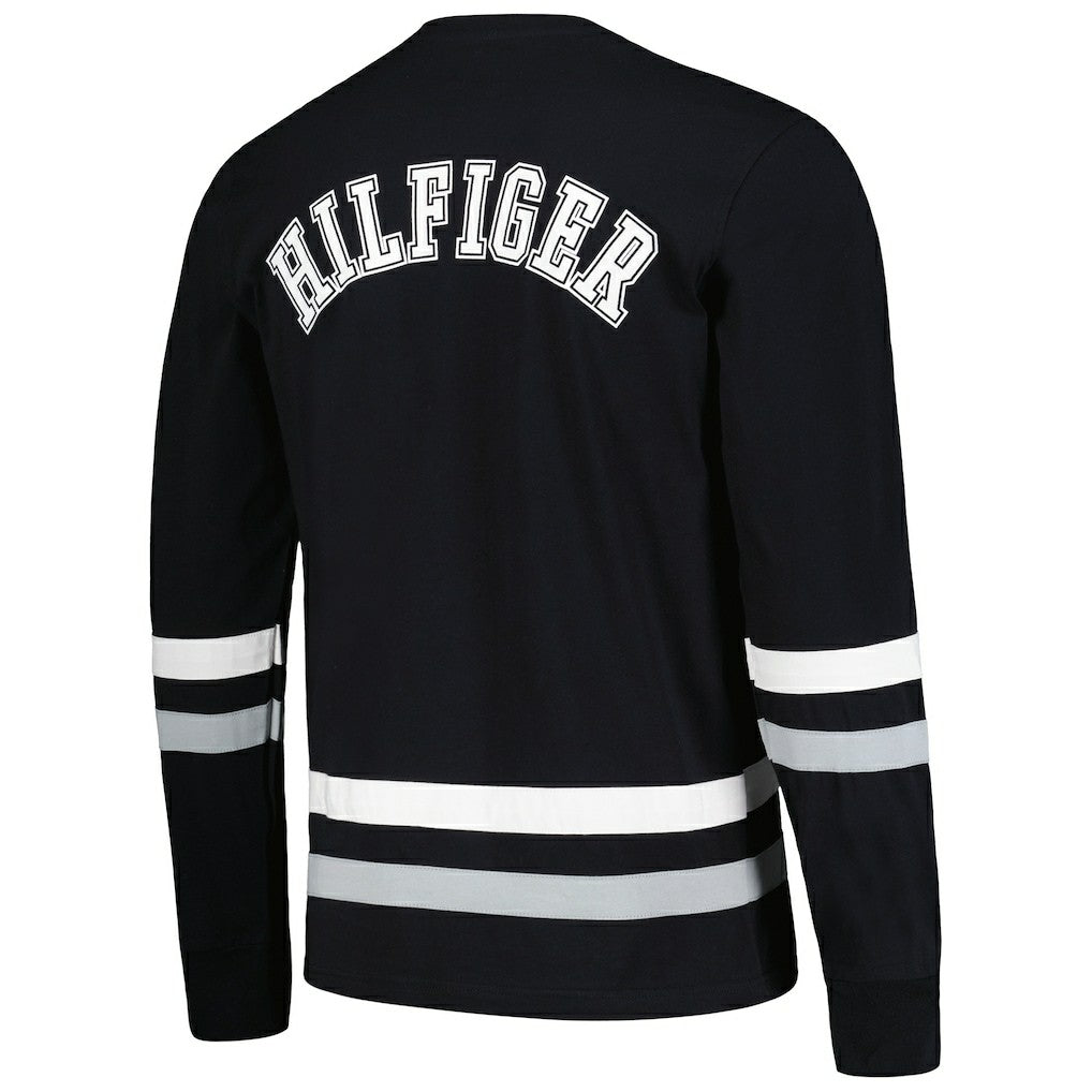 Las Vegas Raiders Tommy Hilfiger Nolan Long Sleeve T-Shirt - Black/Silver sale