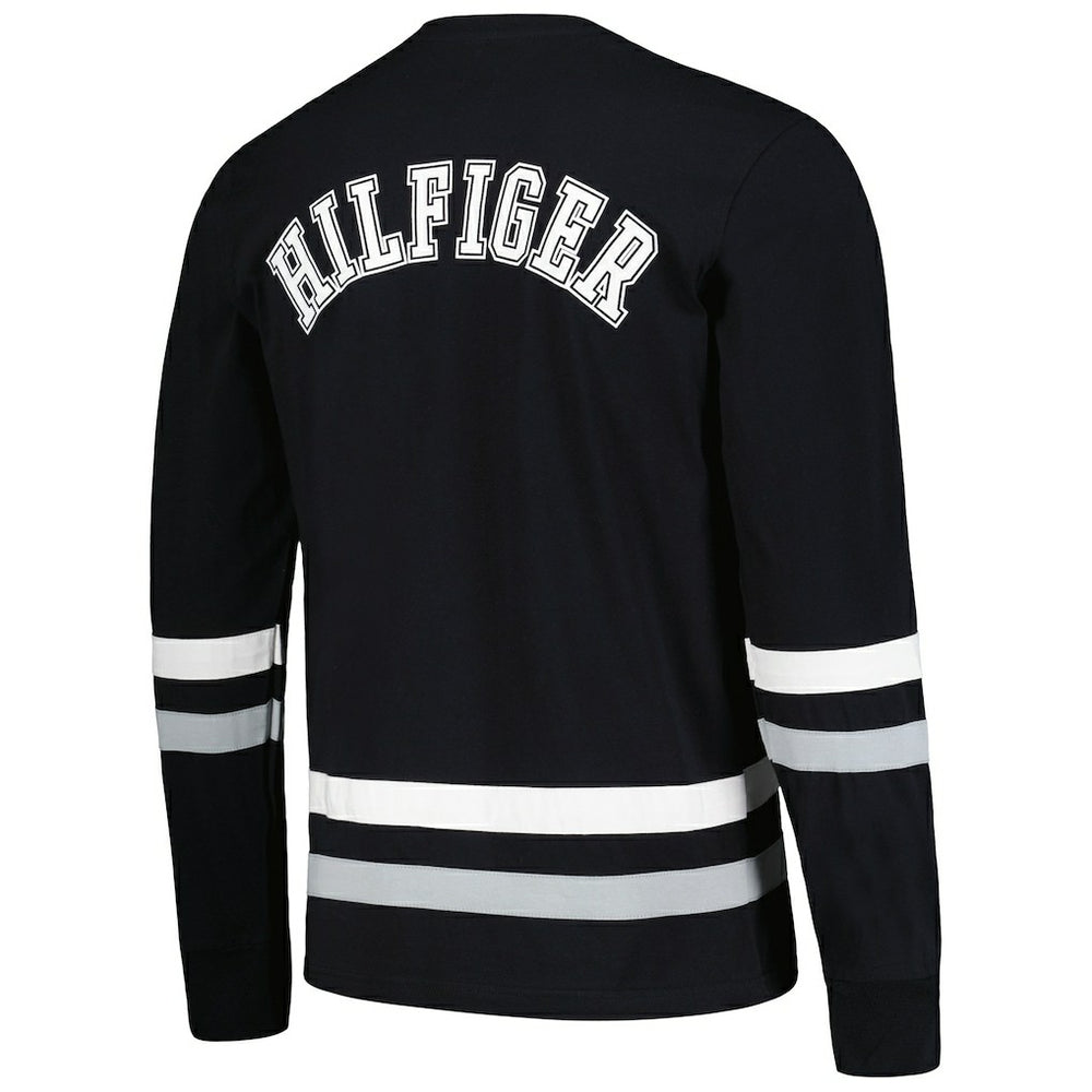 Las Vegas Raiders Tommy Hilfiger Nolan Long Sleeve T-Shirt - Black/Silver sale