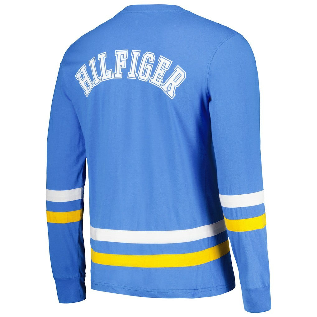 Los Angeles Chargers Tommy Hilfiger Nolan Long Sleeve T-Shirt - Powder Blue/Gold sale