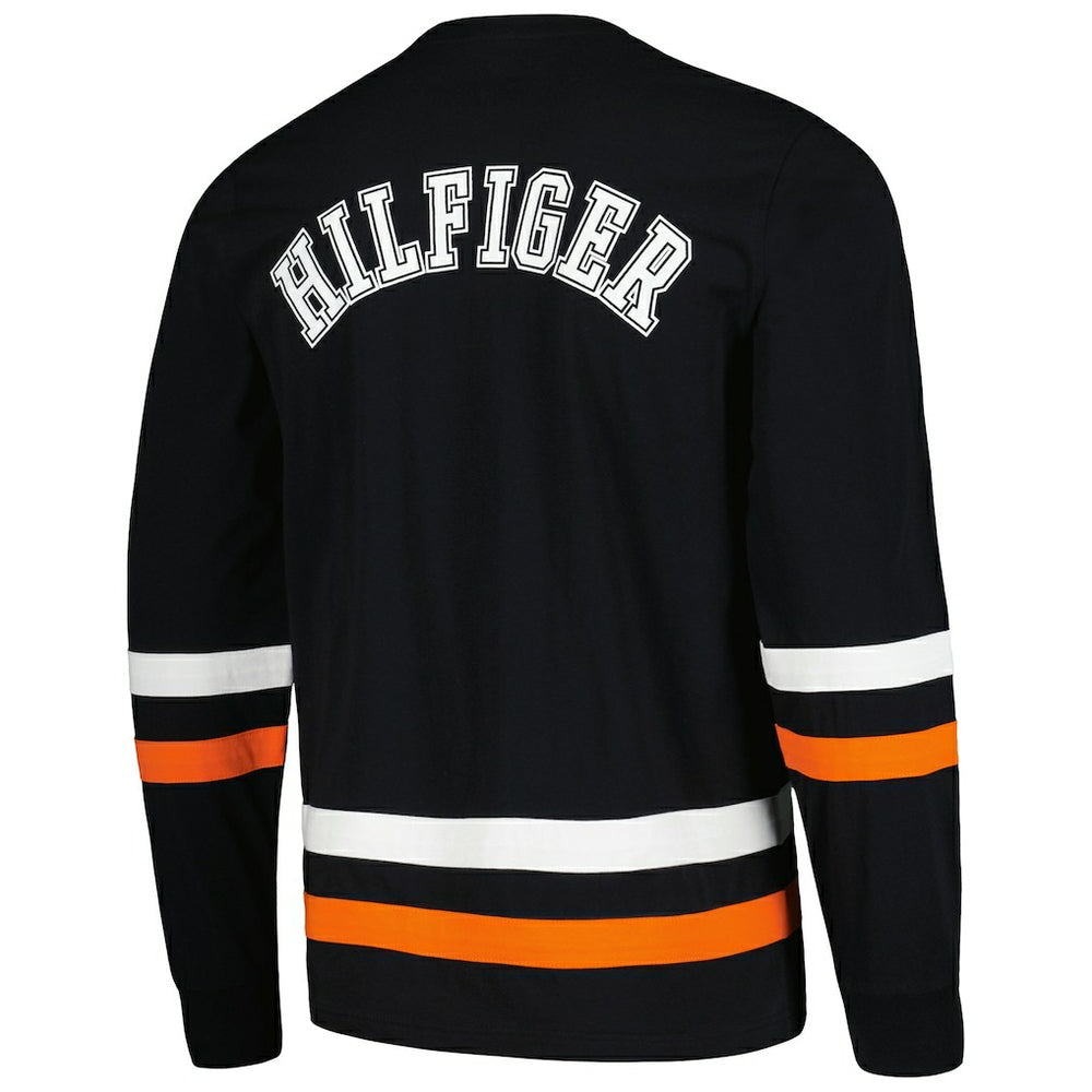 Cincinnati Bengals Tommy Hilfiger Nolan Long Sleeve T-Shirt - Black/Orange discount