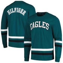 Philadelphia Eagles Tommy Hilfiger Nolan Long Sleeve T-Shirt - Midnight Green/Black online