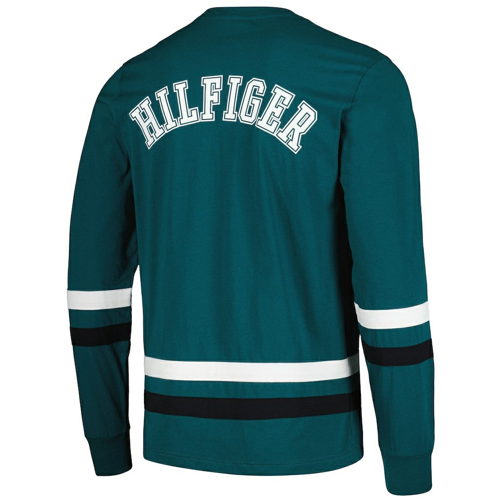Philadelphia Eagles Tommy Hilfiger Nolan Long Sleeve T-Shirt - Midnight Green/Black online