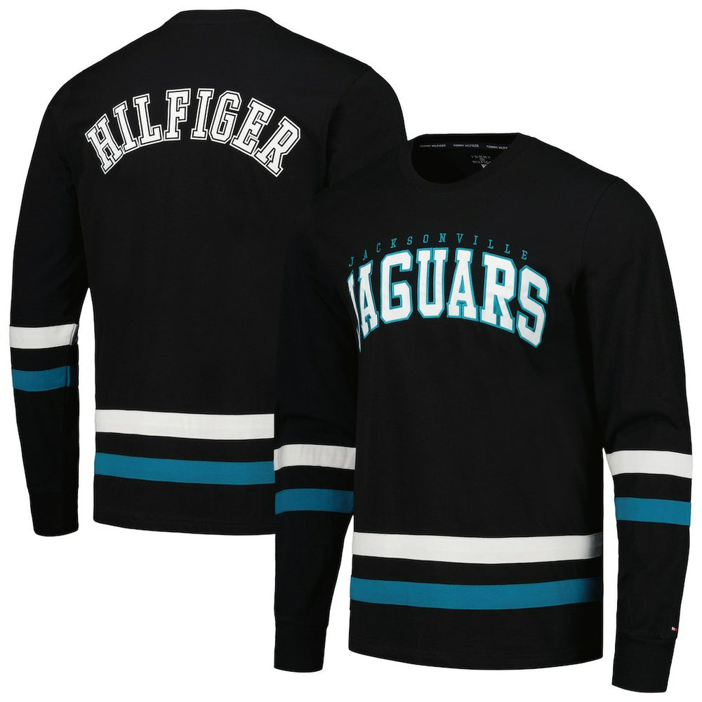 Jacksonville Jaguars Tommy Hilfiger Nolan Long Sleeve T-Shirt - Black/Teal on sale