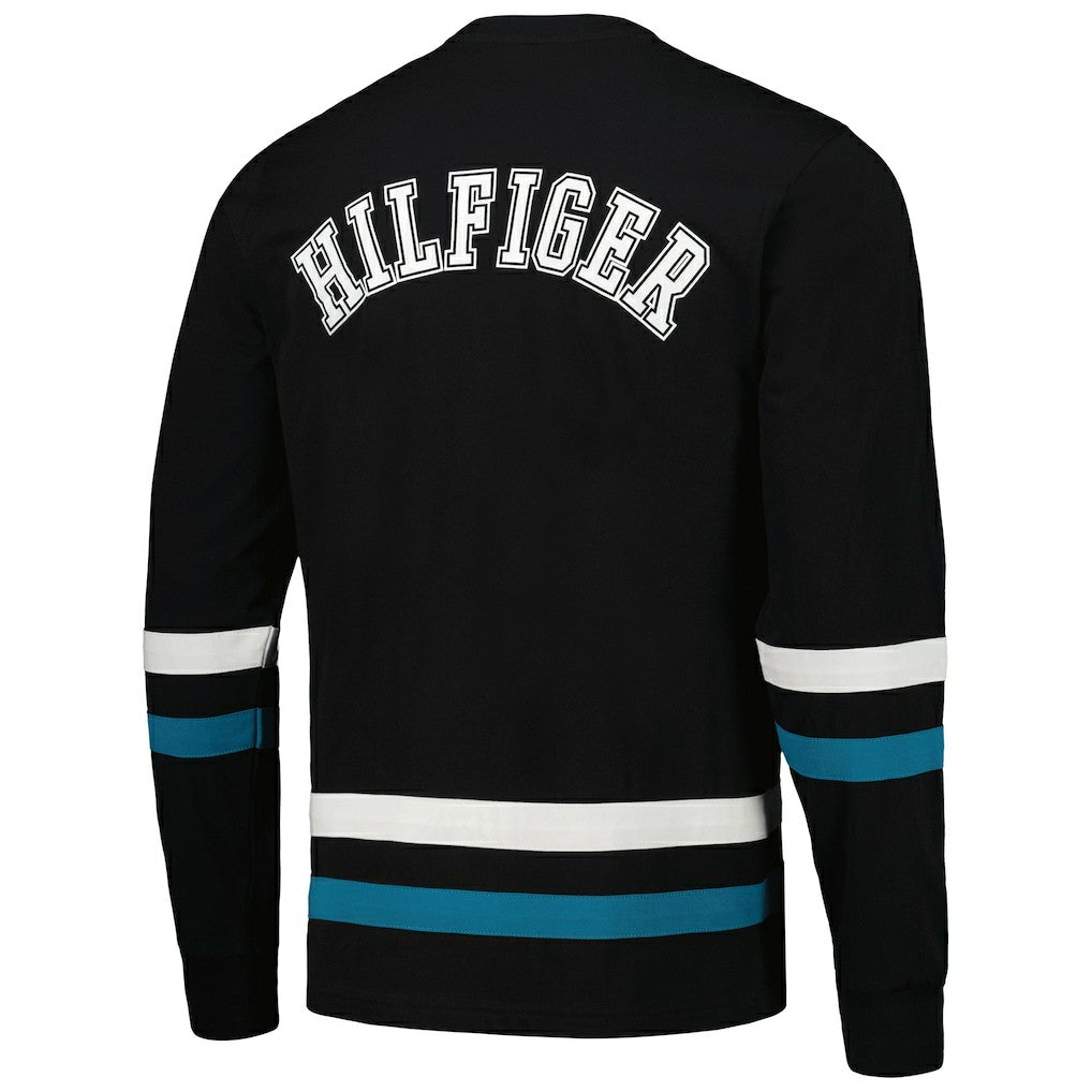 Jacksonville Jaguars Tommy Hilfiger Nolan Long Sleeve T-Shirt - Black/Teal on sale