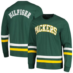 Green Bay Packers Tommy Hilfiger Nolan Long Sleeve T-Shirt - Green/Gold on sale