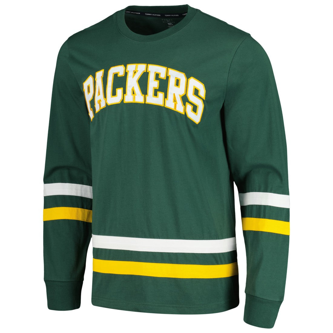 Green Bay Packers Tommy Hilfiger Nolan Long Sleeve T-Shirt - Green/Gold on sale