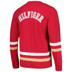 San Francisco 49ers Tommy Hilfiger Nolan Long Sleeve T-Shirt - Red/Gold for sale