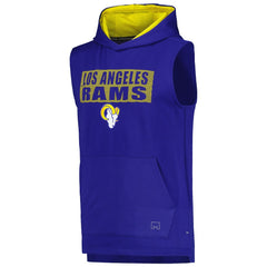Los Angeles Rams MSX by Michael Strahan Marathon Sleeveless Pullover Hoodie - Royal online