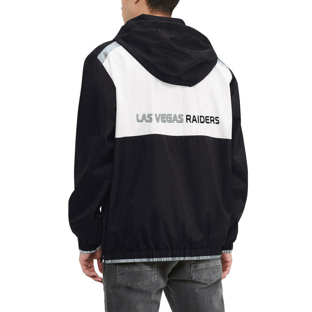 Las Vegas Raiders Tommy Hilfiger Carter Half-Zip Hooded Top - Black/White sale