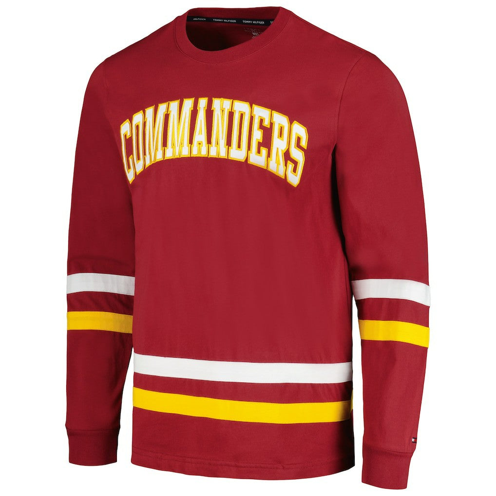 Washington Commanders Tommy Hilfiger Nolan Long Sleeve T-Shirt - Burgundy/Gold on sale