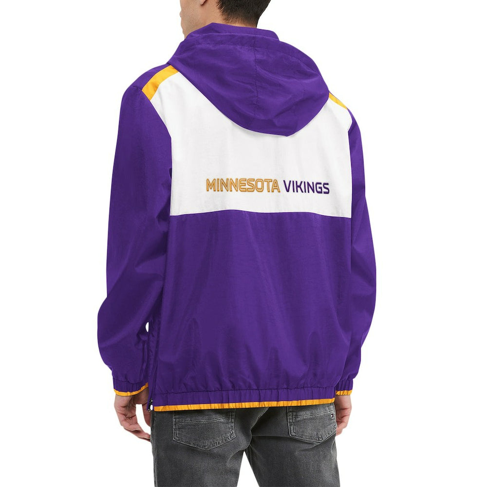 Minnesota Vikings Tommy Hilfiger Carter Half-Zip Hooded Top - Purple/White for sale