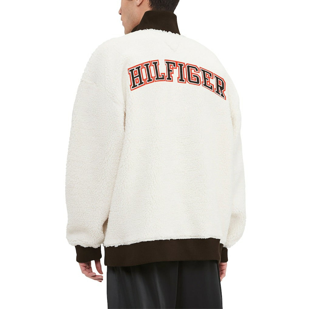 Cleveland Browns Tommy Hilfiger Jordan Sherpa Quarter-Zip Sweatshirt - Cream online