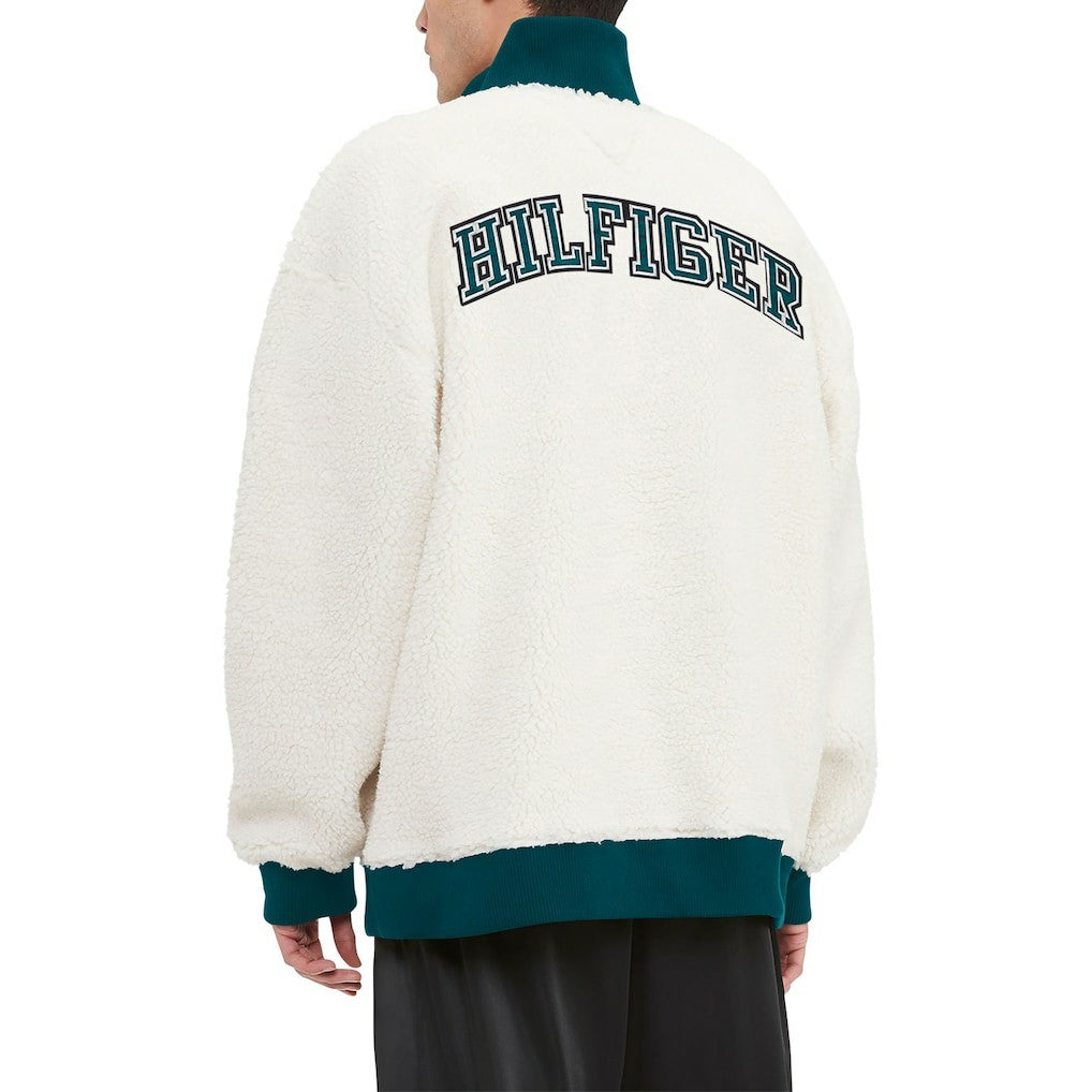Philadelphia Eagles Tommy Hilfiger Jordan Sherpa Quarter-Zip Sweatshirt - Cream outlet