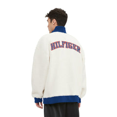 New York Giants Tommy Hilfiger Jordan Sherpa Quarter-Zip Sweatshirt - Cream cheap