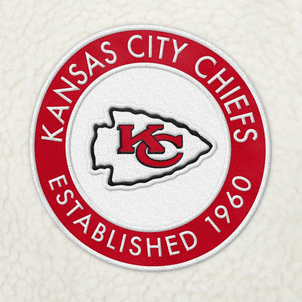 Kansas City Chiefs Tommy Hilfiger Jordan Sherpa Quarter-Zip Sweatshirt - Cream outlet