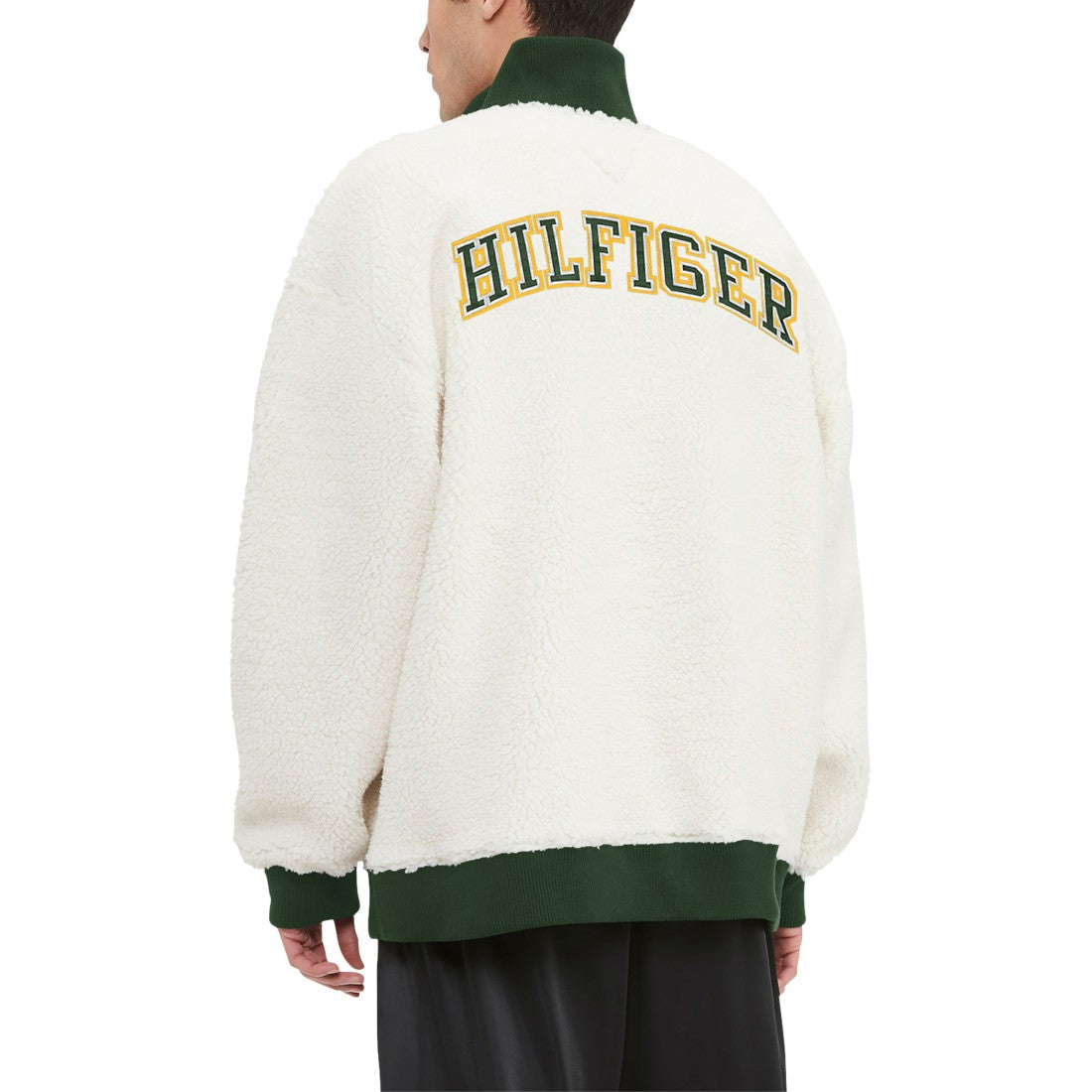Green Bay Packers Tommy Hilfiger Jordan Sherpa Quarter-Zip Sweatshirt - Cream discount