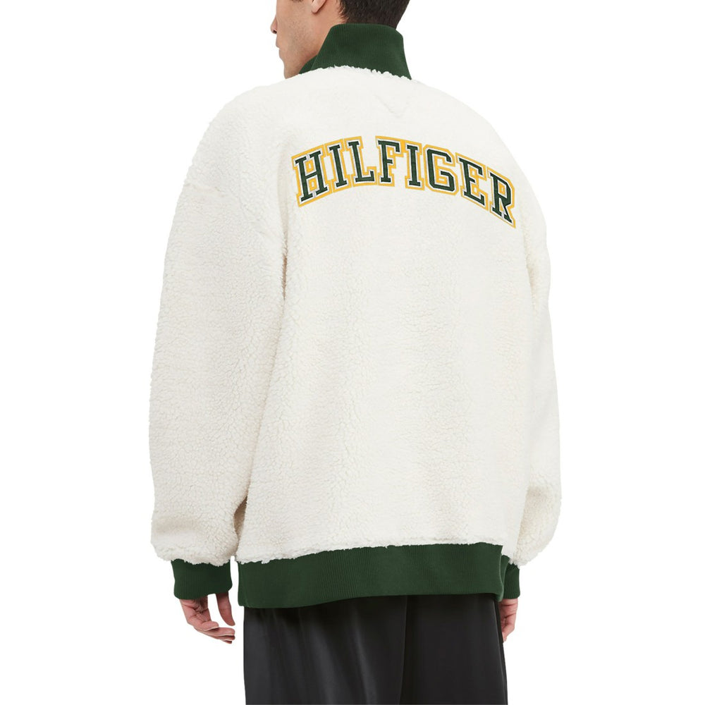 Green Bay Packers Tommy Hilfiger Jordan Sherpa Quarter-Zip Sweatshirt - Cream discount