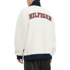 New England Patriots Tommy Hilfiger Jordan Sherpa Quarter-Zip Sweatshirt - Cream discount