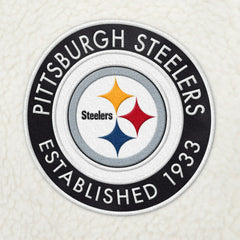 Pittsburgh Steelers Tommy Hilfiger Jordan Sherpa Quarter-Zip Sweatshirt - Cream outlet