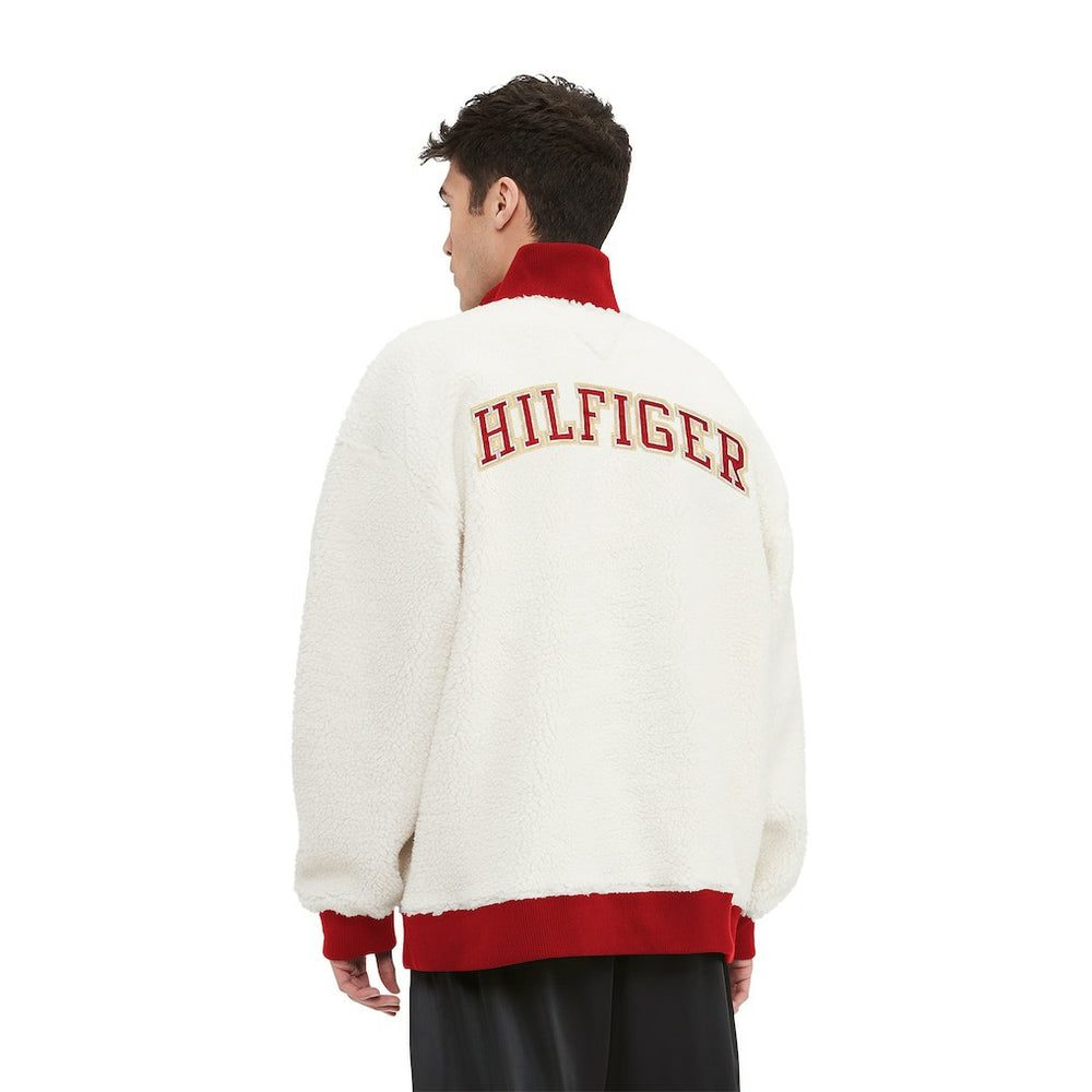 San Francisco 49ers Tommy Hilfiger Jordan Sherpa Quarter-Zip Sweatshirt - Cream discount