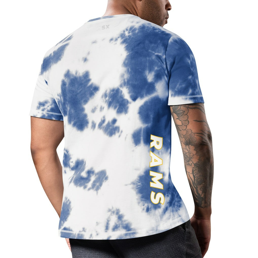 Los Angeles Rams MSX by Michael Strahan Freestyle Tie-Dye T-Shirt - Royal cheap