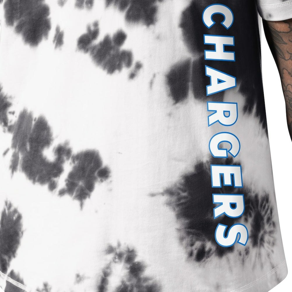 Los Angeles Chargers MSX by Michael Strahan Freestyle Tie-Dye T-Shirt - Black discount