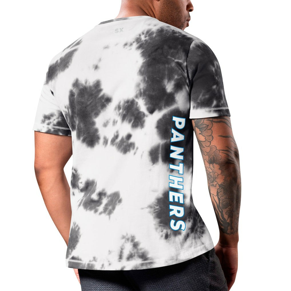 Carolina Panthers MSX by Michael Strahan Freestyle Tie-Dye T-Shirt - Black outlet