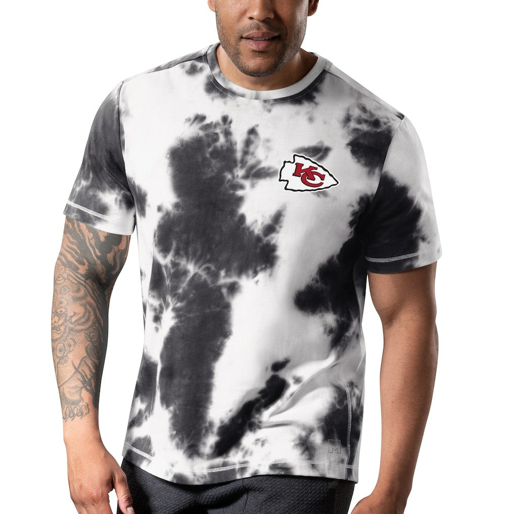 Kansas City Chiefs MSX by Michael Strahan Freestyle Tie-Dye T-Shirt - Black for sale