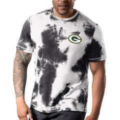 Green Bay Packers MSX by Michael Strahan Freestyle Tie-Dye T-Shirt - Black on sale