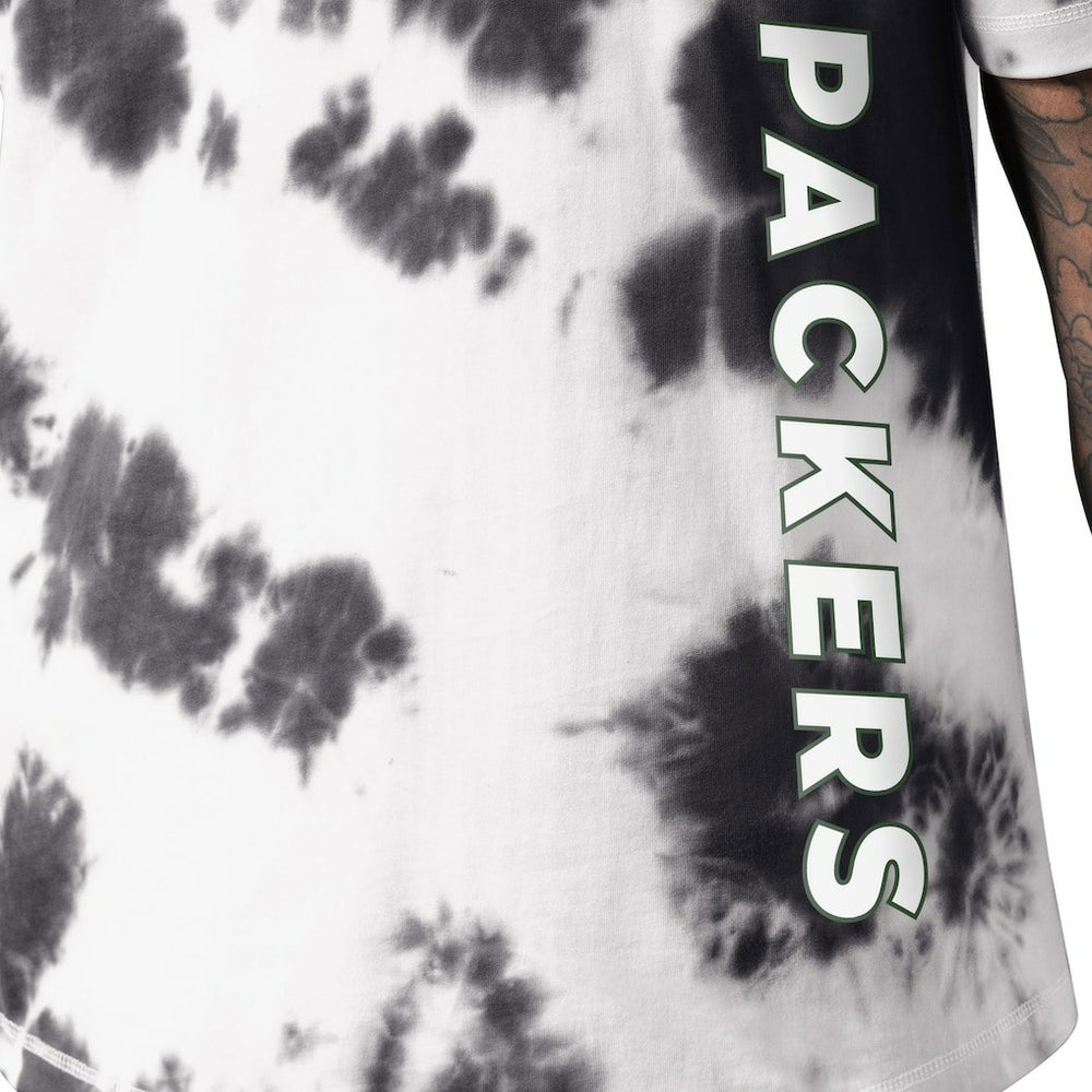 Green Bay Packers MSX by Michael Strahan Freestyle Tie-Dye T-Shirt - Black on sale
