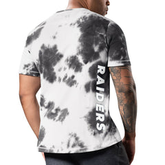 Las Vegas Raiders MSX by Michael Strahan Freestyle Tie-Dye T-Shirt - Black for sale