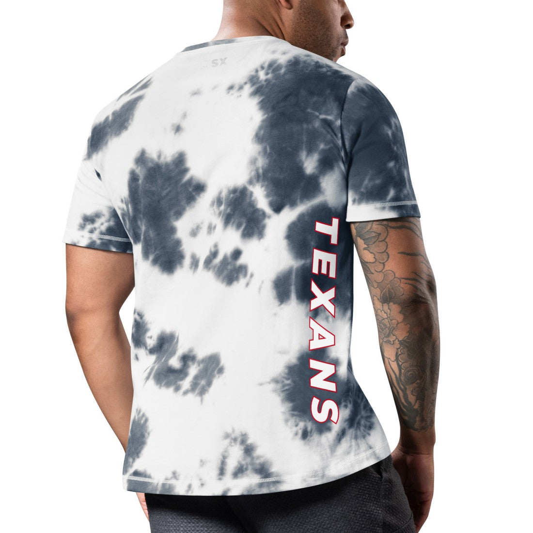 Houston Texans MSX by Michael Strahan Freestyle Tie-Dye T-Shirt - Navy outlet