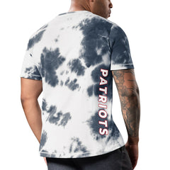 New England Patriots MSX by Michael Strahan Freestyle Tie-Dye T-Shirt - Navy outlet