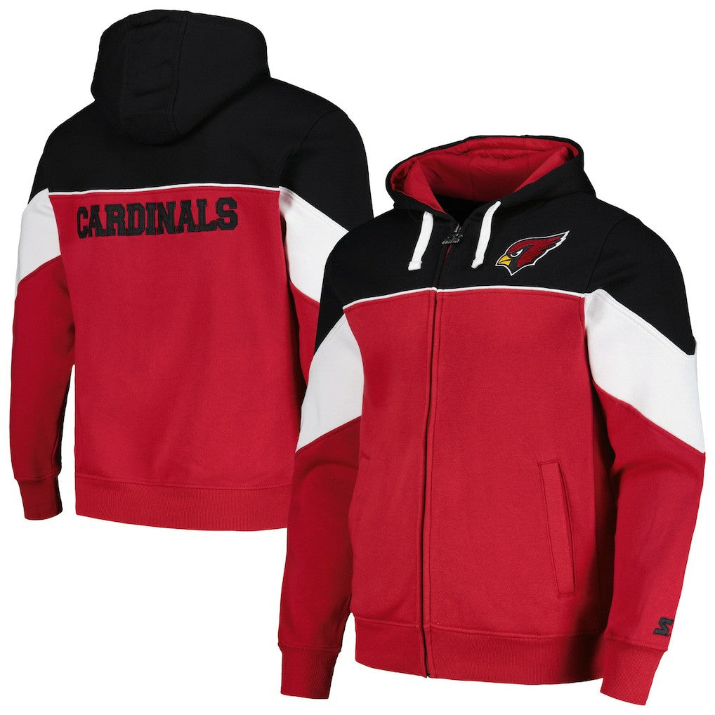 Arizona Cardinals Starter Running Back Full-Zip Hoodie - Cardinal/Black for sale