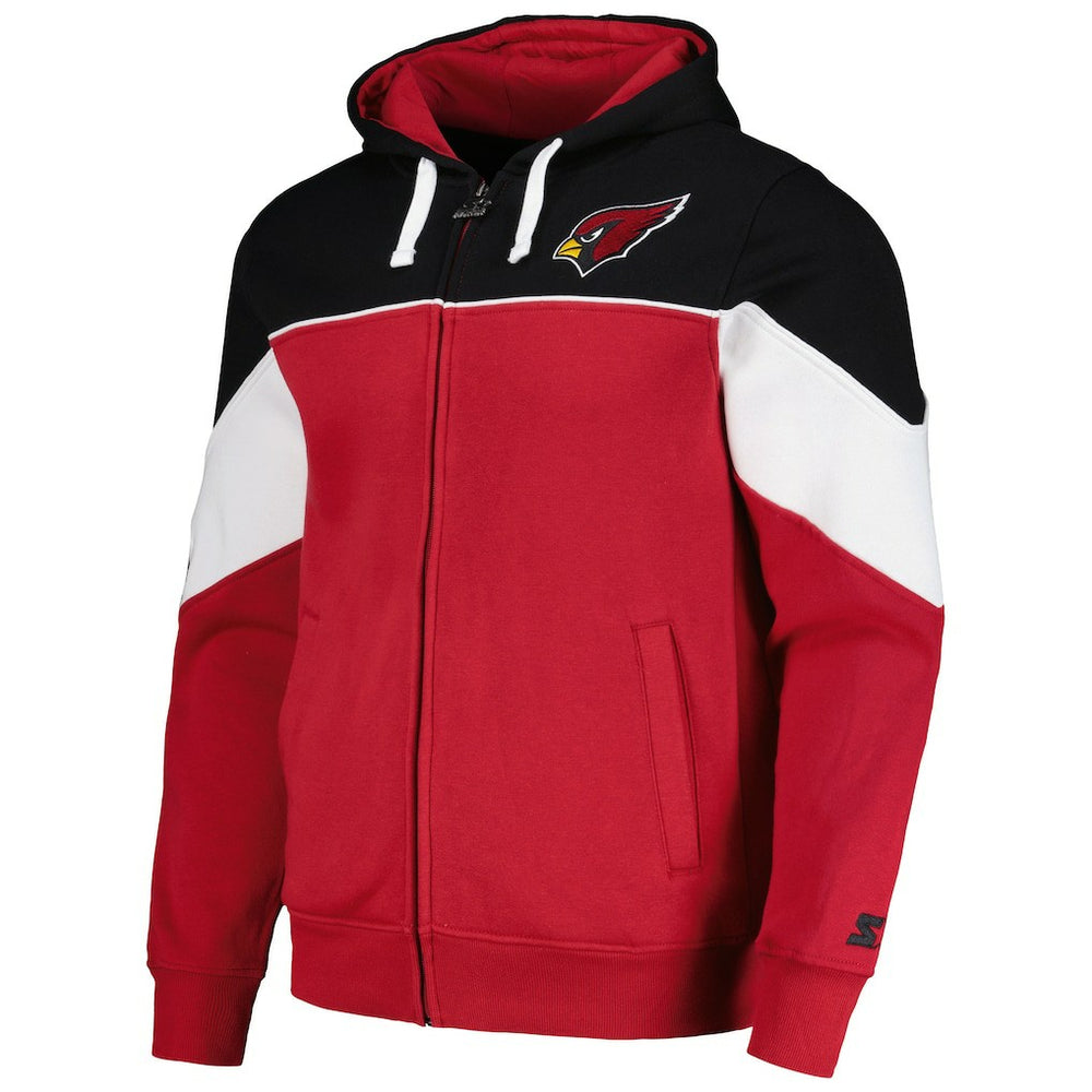 Arizona Cardinals Starter Running Back Full-Zip Hoodie - Cardinal/Black for sale