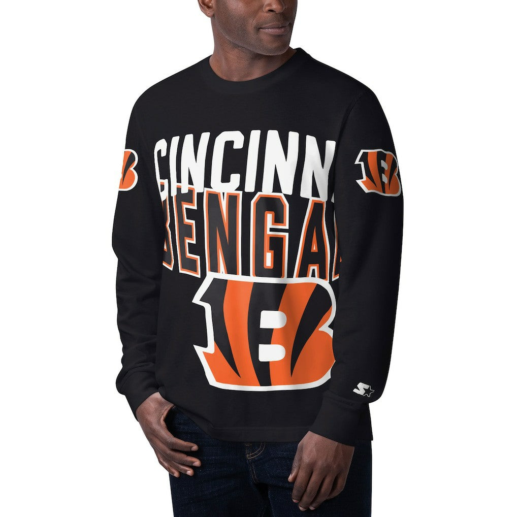 Cincinnati Bengals Starter Clutch Hit Long Sleeve T-Shirt - Black discount
