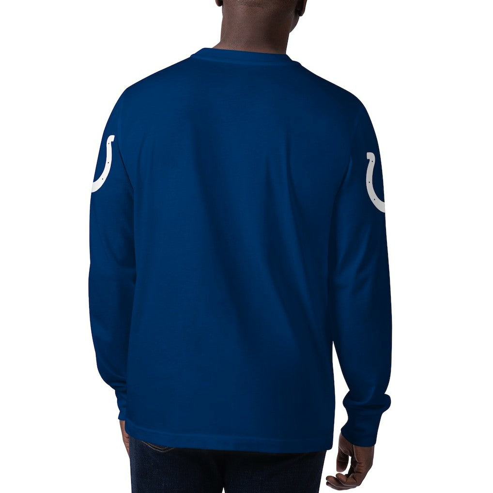 Indianapolis Colts Starter Clutch Hit Long Sleeve T-Shirt - Royal for sale