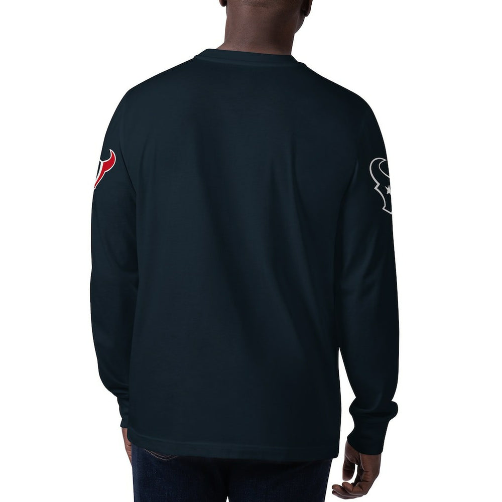 Houston Texans Starter Clutch Hit Long Sleeve T-Shirt - Navy online