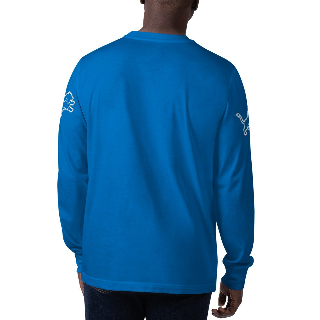 Detroit Lions Starter Clutch Hit Long Sleeve T-Shirt - Blue outlet