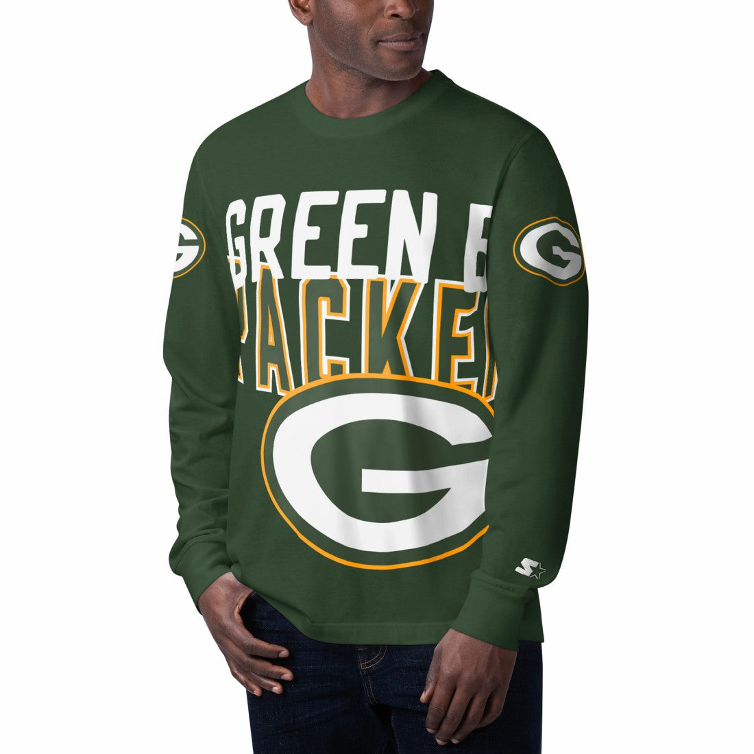 Green Bay Packers Starter Clutch Hit Long Sleeve T-Shirt - Green online