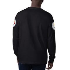 Pittsburgh Steelers Starter Clutch Hit Long Sleeve T-Shirt - Black on sale