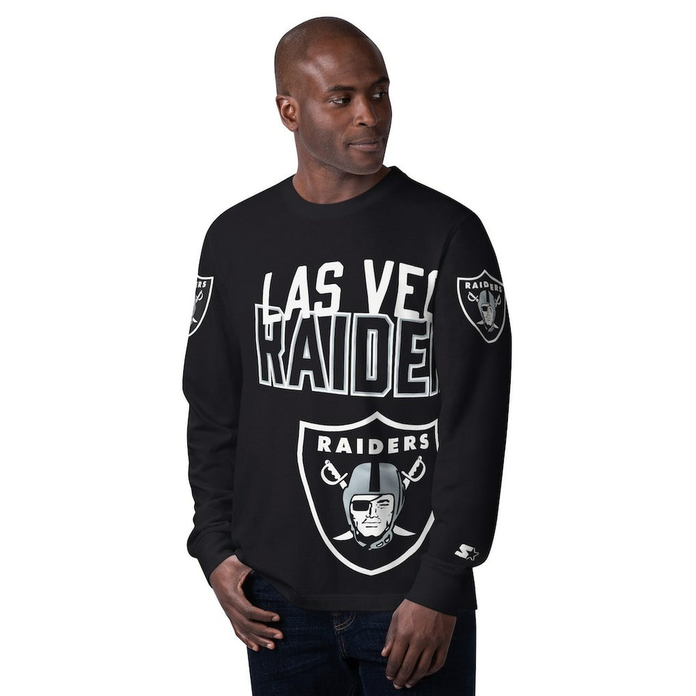 Las Vegas Raiders Starter Clutch Hit Long Sleeve T-Shirt - Black outlet