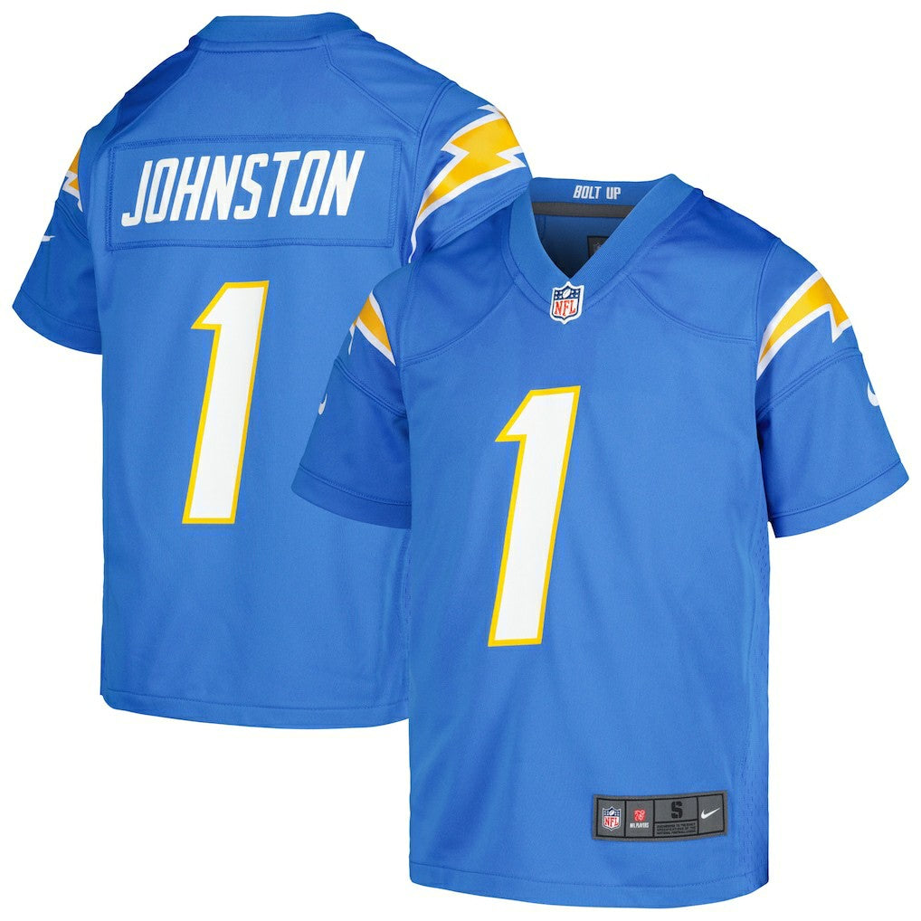 Quentin Johnston Los Angeles Chargers Youth Game Jersey - Powder Blue discount