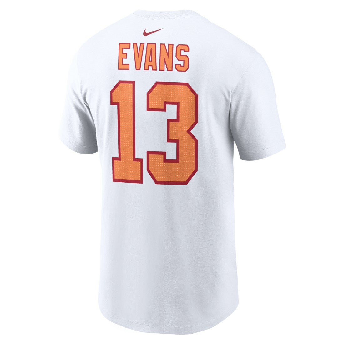 Mike Evans '76 Tampa Bay Buccaneers 50th Season Name & Number T-Shirt - White discount
