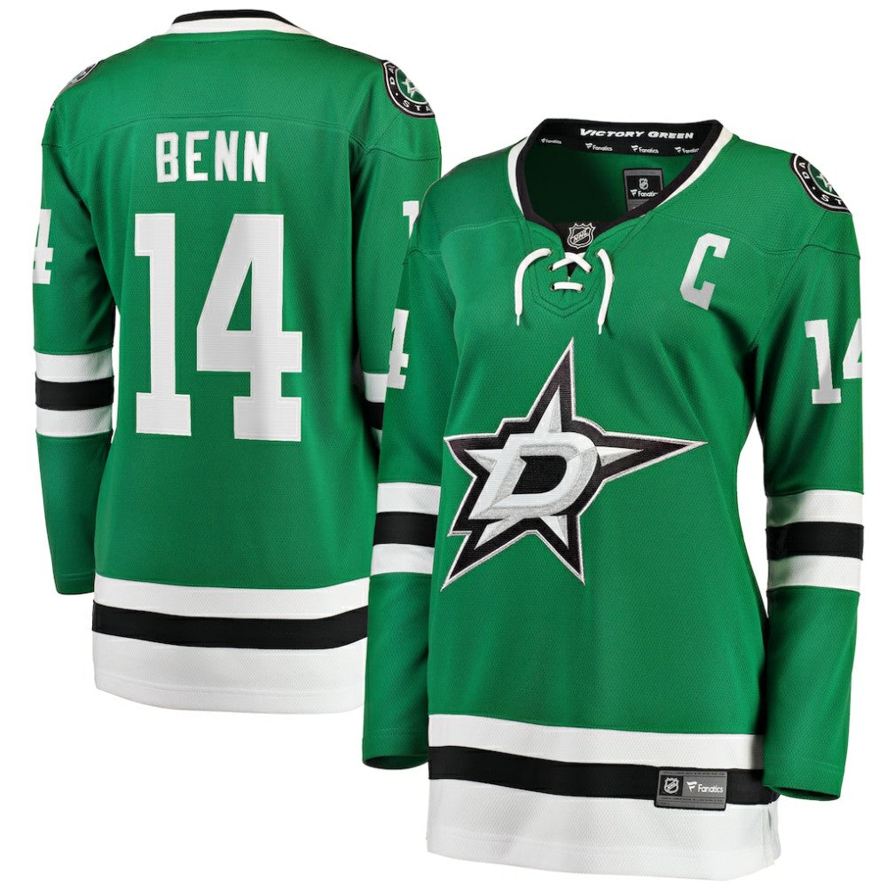 Jamie Benn Dallas Stars Fanatics Women's Captain Patch Home Breakaway Player Jersey - Kelly Green Jerseys