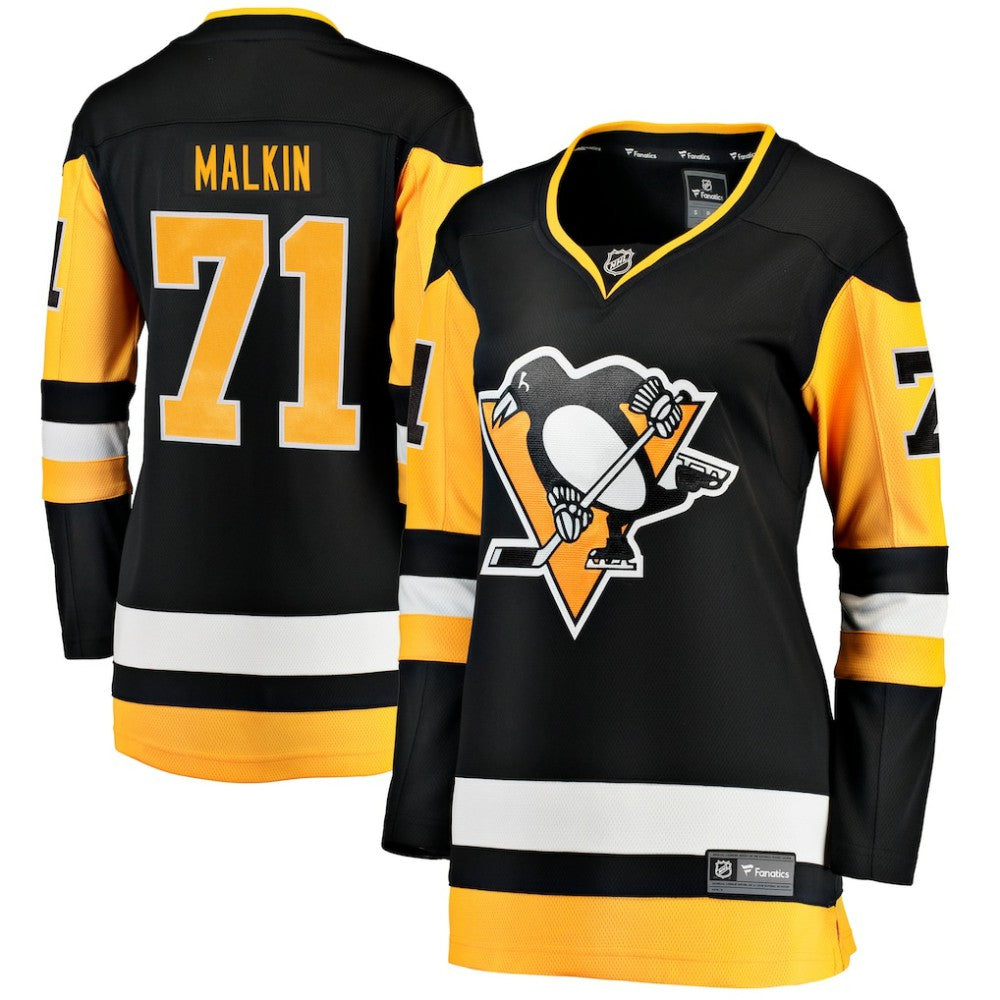 Evgeni Malkin Pittsburgh Penguins Fanatics Women's Home Breakaway Player Jersey - Black Jerseys