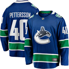Elias Pettersson Vancouver Canucks Fanatics Home Breakaway Jersey - Blue Jerseys