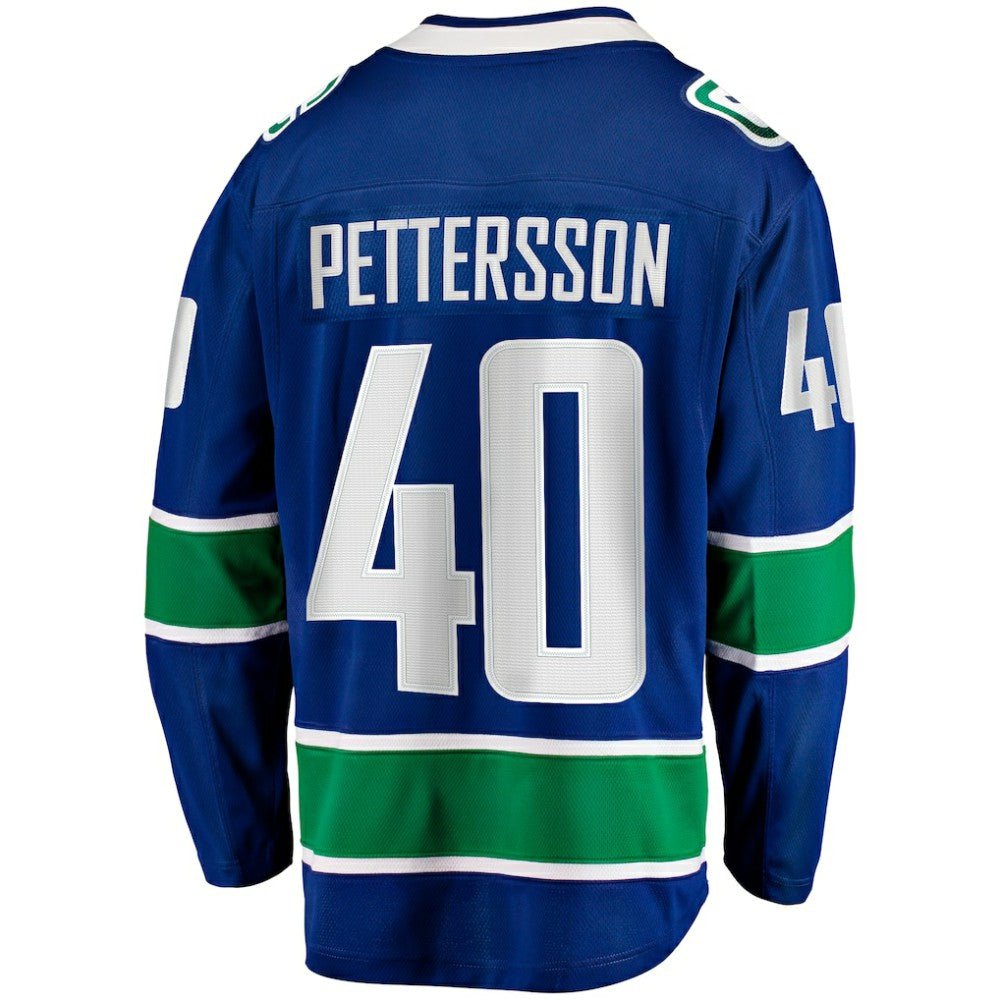 Elias Pettersson Vancouver Canucks Fanatics Home Breakaway Jersey - Blue Jerseys