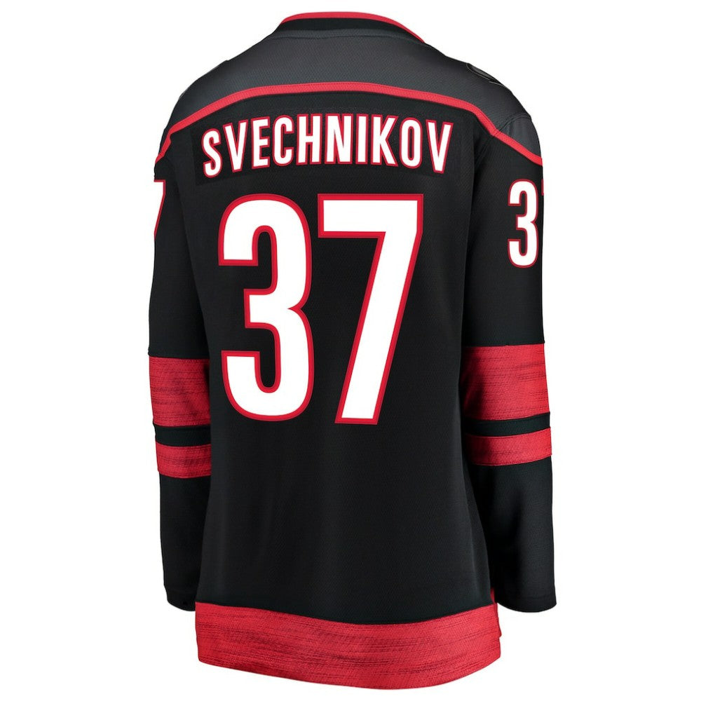 Andrei Svechnikov Carolina Hurricanes Fanatics Women's Home Breakaway Player Jersey - Black Jerseys