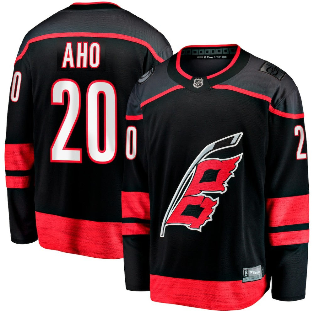 Sebastian Aho Carolina Hurricanes Fanatics Home Breakaway Jersey - Black Jerseys